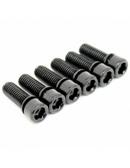 Kit Vis Potence M8 Pride Racing - Black (Pack de 6)