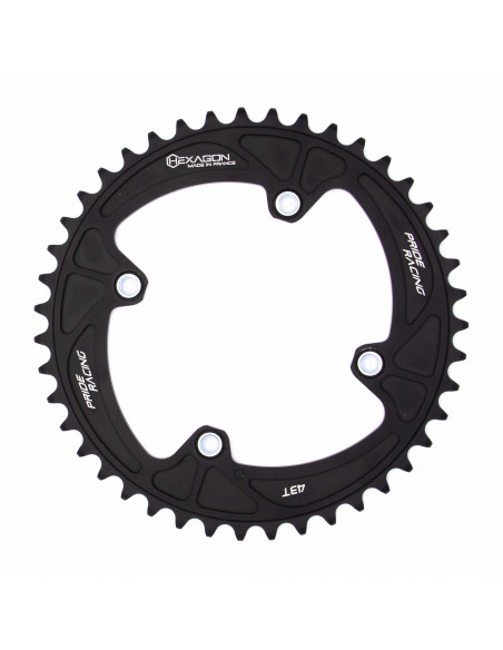 Couronne Pride Hexagon 4 Vis Filetées Black