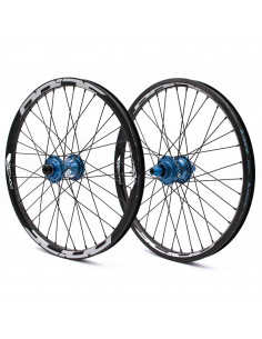 Roues 20" (406) Pride Control V1 20/10mm Blue - V-Brake/Disque