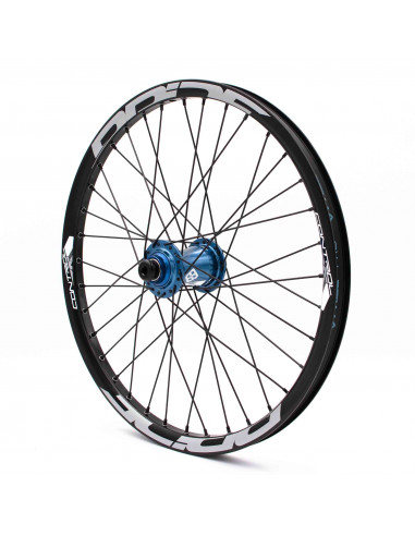 Roues 20" (406) Pride Control V1 20/10mm Blue - V-Brake/Disque