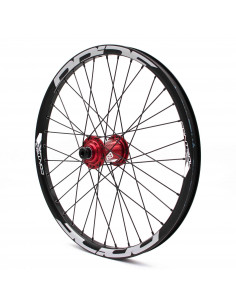 Roues 20" (406) Pride Control V1 20/10mm Red - V-Brake/Disque 2