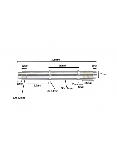 Axle Pride Rival Ex Rear Hub