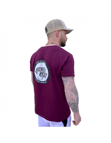 T-Shirt Pride Cool Patch Burgundy