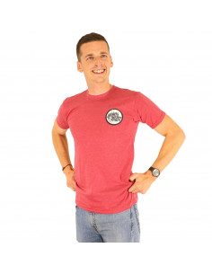 T-Shirt Pride Patch v2 Red Vintage Heather