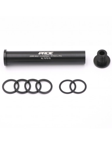 Pride Racing 20mm Axle 116.5mm + 6 Spacers