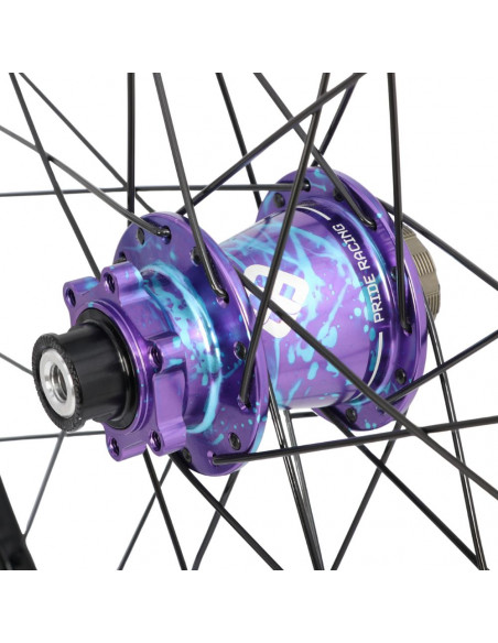 Roues 20" (451) Pride Wave Gloss Black / Pride Matrix 10/10mm - Splash Blu/Pur